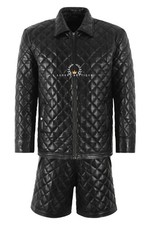 Men’s Quilted Leather Jacket