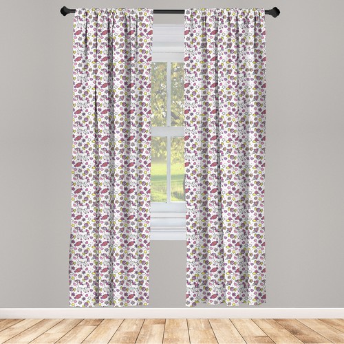 Unicorn curtains panel set - curtains,