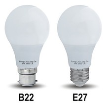 5W LED Coloured GLS A60 Light Bulb B22 or E27 RED BLUE GREEN YELLOW WHITE  