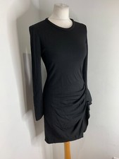 JOSEPH knit jersey dress 38 8 10 VGC Grazia New Wool Interlock stretch ruffle