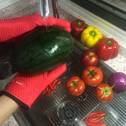 Kitchen oven gloves - oven,