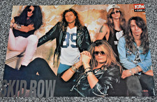 SKID ROW / THUNDER band large A3 glossy ORIGINAL vintage ART 2 sided poster