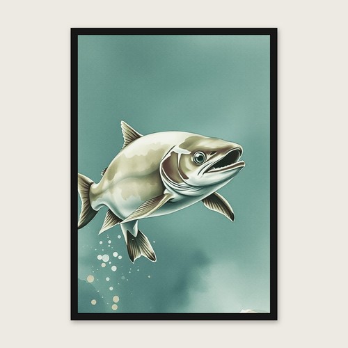 Framed watercolour print - watercolour,