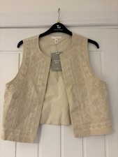 H&M 100% Linen Embroidered