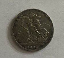 1893 Victorian silver crown