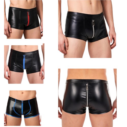 Men latex leather - latex,