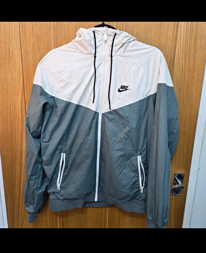 Nike men white grey hooded - nike, men’s