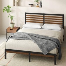Double Bamboo Metal Bed Frame