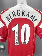 DENNIS BERGKAMP SIGNED ARSENAL