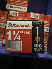 RAMSET 1510 Fastener Pin, 1 1/4 In, Powder Tool, PK100 - 8 Available