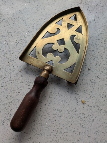 Vintage flat iron brass - vintage, and