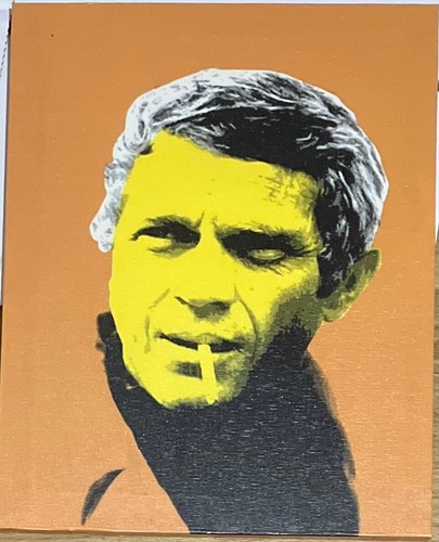Steve mcqueen pop art canvas - steve,