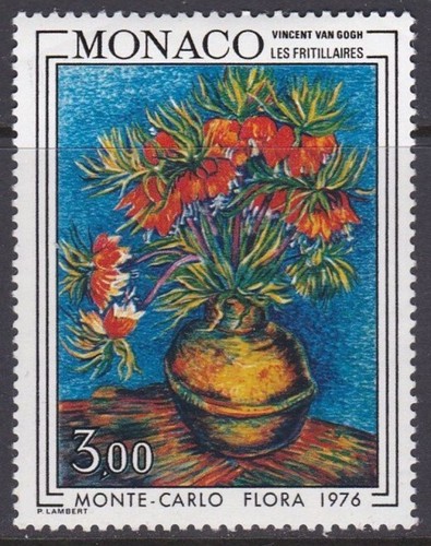 Monaco 1976 art flowers - 1976, art,