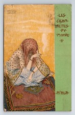 Art Nouveau Artist Signed: Raphael Kirchner. Cigarettes Of The World, 1903.