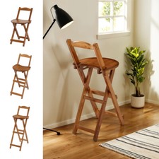 Folding Compact Bamboo Stool
