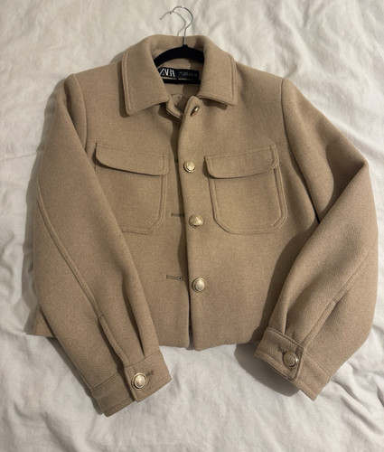 Zara beige short - beige, jacket