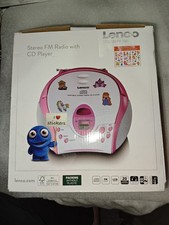 Lenco SCD-24PK CD Player FM Radio Pink White