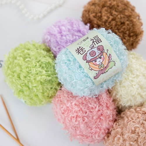 50g curly loop - curly, soft