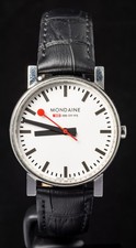 Mondaine Official Swiss Railways White Dial Men's Quartz Watch -- Working