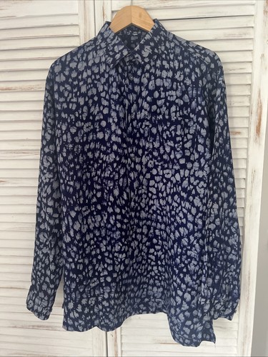 Men batik blue - batik, shirt