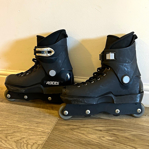 Roces m12 black inline skates - roces,