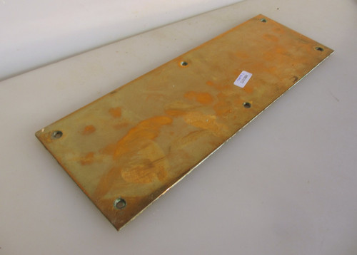 Antique bronze finger plate - bronze,