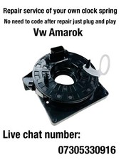 VW Amarok 2H 2010 - 2020 Steering Wheel Airbag Clock Spring Squib Repair Service