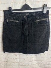 Women’s Next Black Cord Short Mini Skirt Size 10