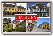 FRIDGE MAGNET - TETBURY - Large - Gloucestershire TOURIST