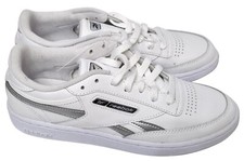 REEBOK Classics Club C 85 Ladies Tennis Trainers Sneakers White Silver UK 6