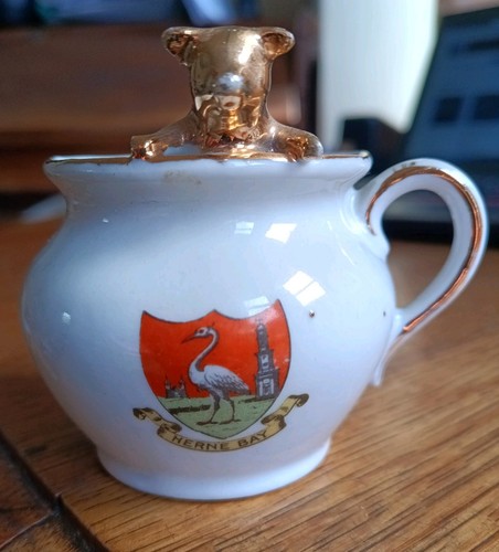 Vintage crested china vase - vintage,