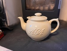 Vintage Embossed AGA Mid Century  Large Cream Coloured Aga Stove Top Teapot