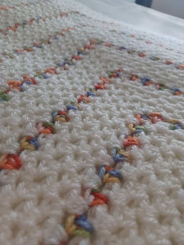 Handmade crocheted baby lap - handmade,