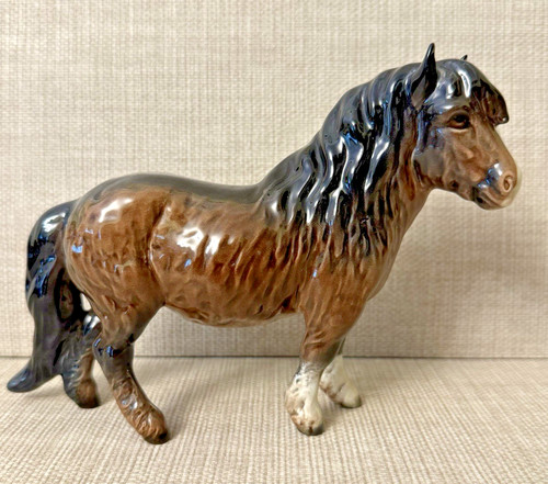 Beswick shaggy shetland pony - beswick,