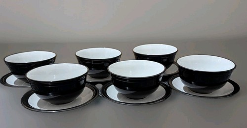 Set bowls plates - set, black