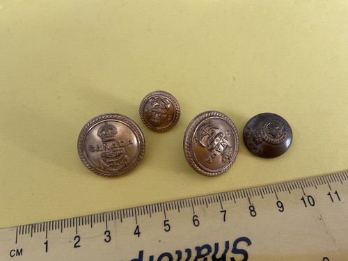 Vintage military buttons
