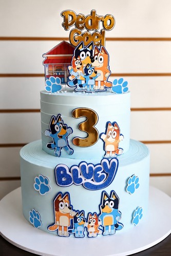 Bluey bundle cake topper - bluey,