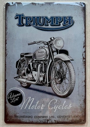Triumph motorcycle plaque sign - triumph,