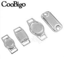 Blank Shoelace Charms With Clear Epoxy Stickers Pets Collar Paracord Bracelet