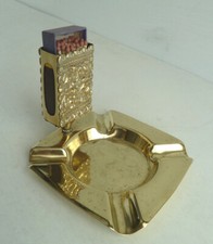 Vintage Art Deco Brass Ashtray