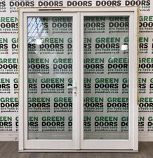 FRENCH DOORS INWARDS OPENING FULL GLASS DOUBLE GLAZED WOOD EXTERNAL WOODEN TALL