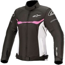 Alpinestars Stella T-SPS Waterproof Textile Jacket - Black/White/Fuchsia XS