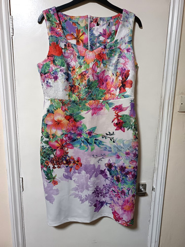 Dress white floral - , part