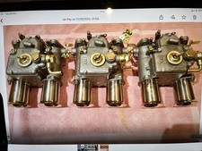 A Triple Set Of Weber 45 DCOE9 Carburators and Inlet Manifold