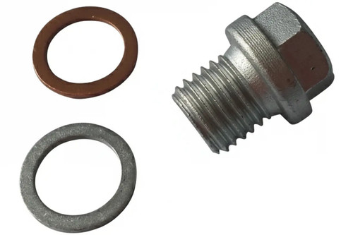 Oil pan drain plug external - pan,