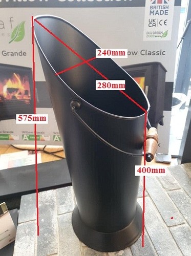 Coal hod with wood - with,