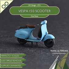 Vespa 150 Scooter (1968) - OO Gauge 1/76 - Detailed 3D Printed Model Superdetail