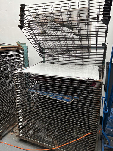Screen printing metal drying - screen,