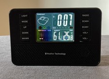 Atlas For Men PR-20004183 Weather Clock FM Radio Never Used No Box New Batteries