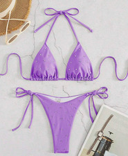 Pretty Sexy Tiny Lilac Bikini